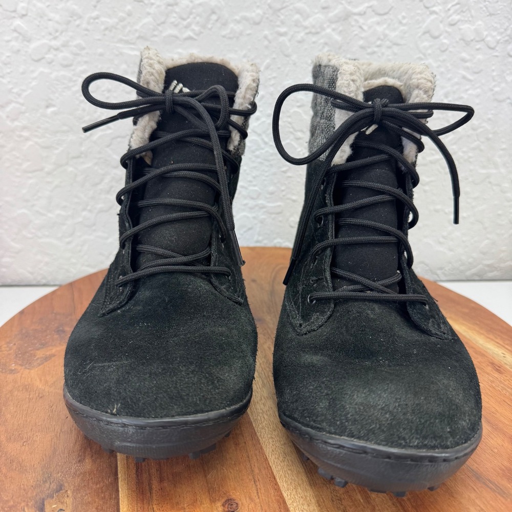 Columbia Womens Waterproof Suede Winter Boots Faux Fur Lined Lace Up‎ Size 7.5 - Picture 2 of 8